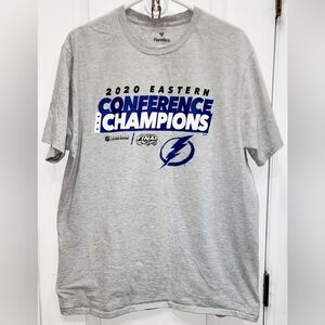 Vintage Fantatics Tampa Bay Lighting 2020 Eastern Conference Mens Tshirt Sz Xl